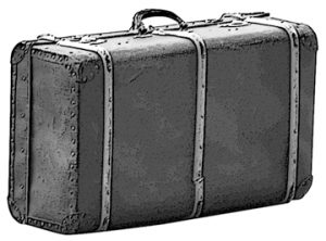 Suitcase ready for travel