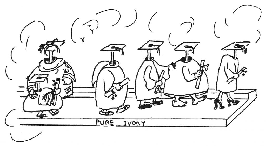 Graduates - drawing by Bonnie Prudden