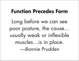 Function Precedes Form quote from Bonnie Prudden
