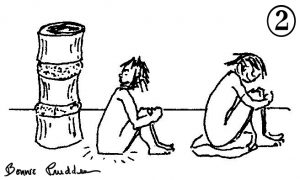 My Spine and Yours are Different - drawing by Bonnie Prudden