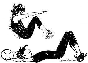 KW Corrective #7C & 7A BOTH - drawings by Bonnie Prudden