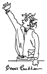 Shoulder Stretch, drawing by Bonnie Prudden