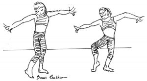 Warm up drawing by Bonnie Prudden