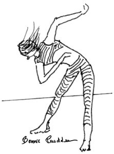 Drawing of Warm Up Exercise by Bonnie Prudden